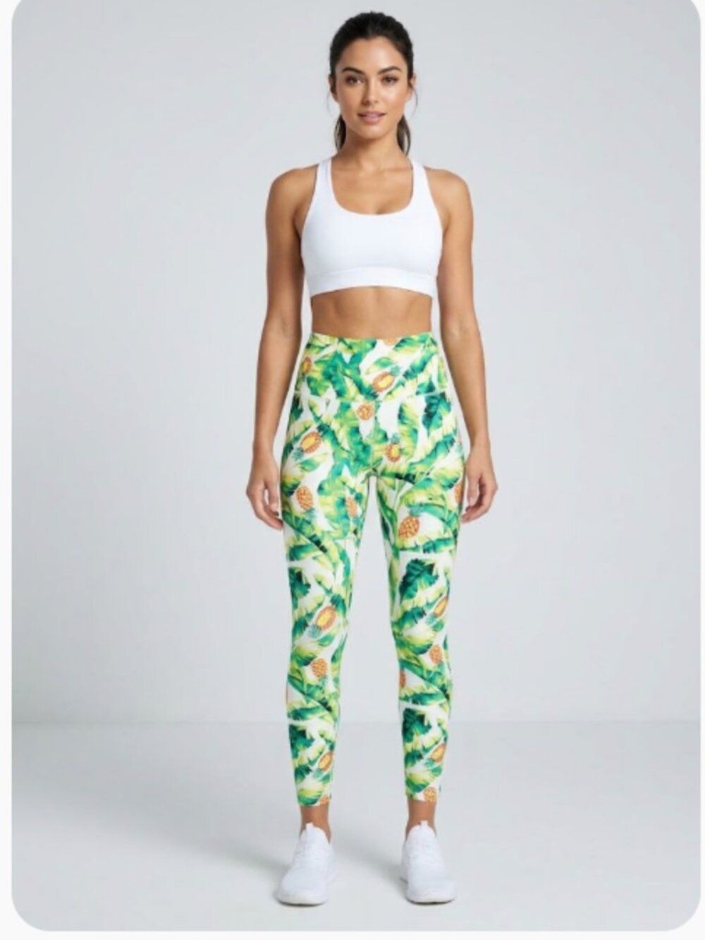 NWT WILDFOX Palm Leaf Ankle Leggings